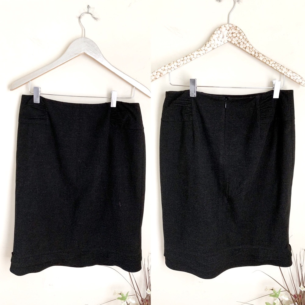 Classiques Entier Charcoal Grey Pencil Skirt